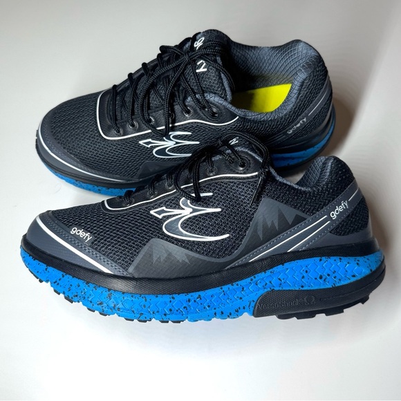 Gravity Defyer Men's G-Defy Mighty Walk Athletic Shoes Black and Blue Size-10 - Picture 7 of 9